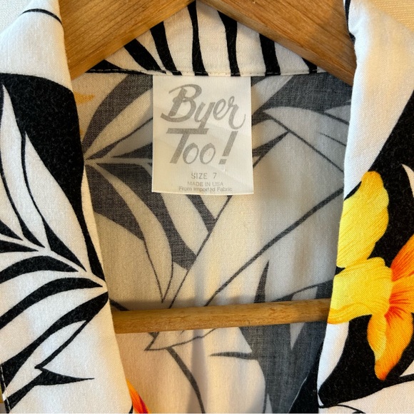 Vintage 80’s Byer Too! Floral Dress - Picture 10 of 10